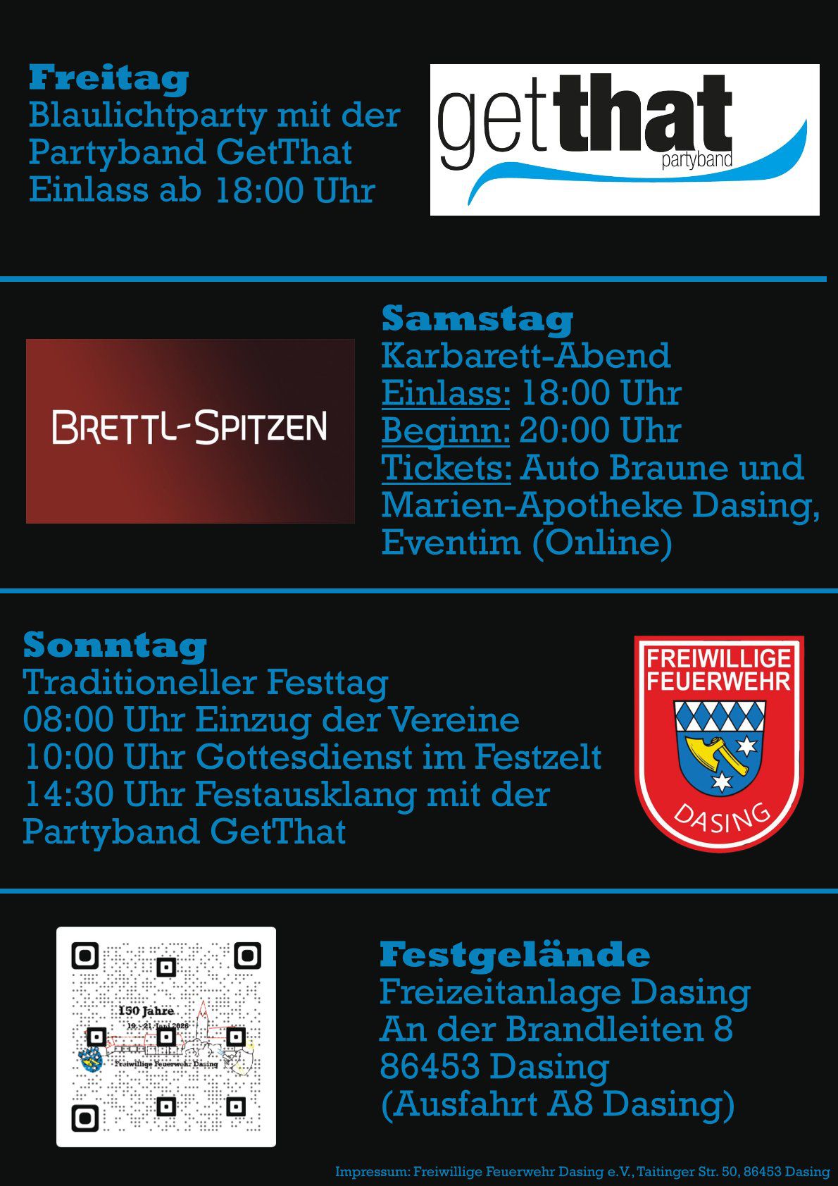 Flyer mit Programm